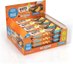 BRAIN FOODS Gluten Free Vegan Chocolate Coated Orange Wafers - 12 Bars, No Sugar Added, High Fiber, No Palm Oil, 1.4 oz, 170 Calories, Guilt Free Snack, Natural Orange Flavor