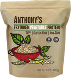 Anthony's Textured Vegetable Protein, TVP, 1.5 lb, Gluten Free, Vegan, Made in USA, Unflavored