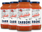 Carbone Arrabbiata Pasta Sauce | Tomato Sauce Made with Fresh & All-Natural Ingredients | Non GMO, Vegan, Gluten Free, Low Carb Pasta Sauce, 24 Fl Oz (Pack of 4)