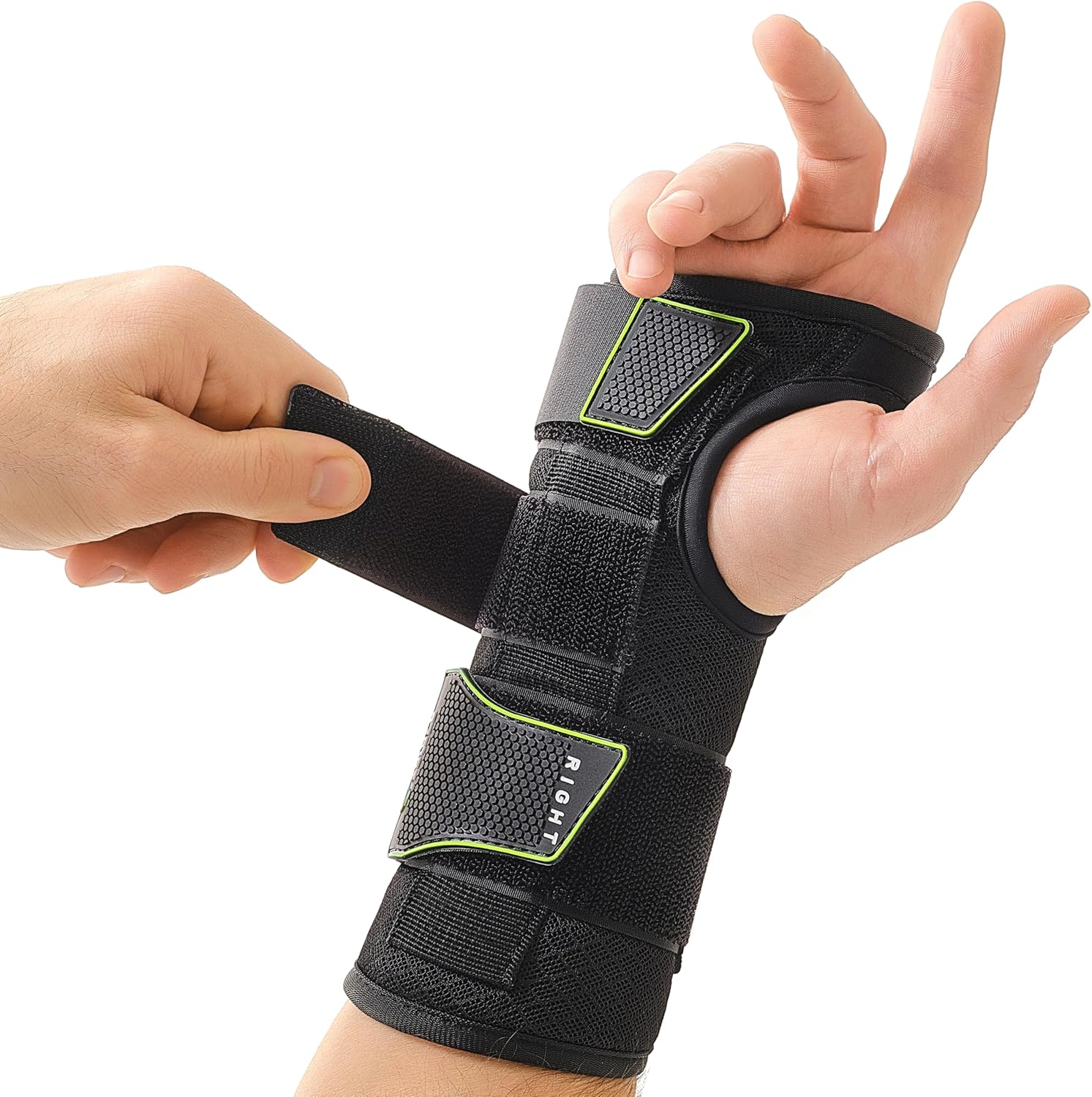 ZOFORE SPORT Premium Carpal Tunnel Wrist Brace Night Support – Wrist Brace for Carpal Tunnel with Metal Splint – Pain Relief for Men & Women - Right Hand - L/XL