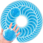 TrelaCo 60 Pcs Small Round Gel Ice Packs Reusable Cold Boo Boo Ice Packs, Cold Hot Compress for Pain Relief, Injuries, Wisdom Teeth, Breastfeeding, Tired Eyes, Face, Neck, Headaches