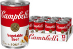 Campbell's Condensed Vegetable Beef Soup, 10.5 Ounce (Pack of 12) (Packaging May Vary)