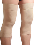 KEKING Orthopedic Brace for Tendinitis, Arthritis, ACL, MCL, Injury Recovery, Meniscus Tear, Knee Pain, Aching Knees, Patellar Tendonitis and Arthritis, Knee Compression Sleeves 2 Pack, Beige XXL