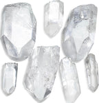KALIFANO Museum Grade Quartz Points Bundle (500+ Carats) - Bulk High Energy Raw Lemurian Reiki Cuarzo Crystal Used for Clarity and Purpose - Information Card Included (Family Owned & Operated)