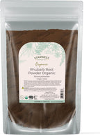Starwest Botanicals Rhubarb Root Powder Organic - Dried Herb for Tea, Baking, & Herbal Blends, Pure Rheum Palmatum, Certified Kosher, Non-GMO - 4 oz Pouch