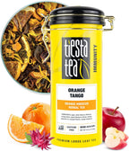 Tiesta Tea - Orange Tango, Loose Leaf, Orange Hibiscus Herbal Tea, Premium Non-Caffeinated Fruit Blend, Makes Hot or Iced & Up to 50 Cups, 4oz Refillable Tin