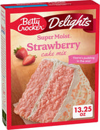 Betty Crocker Delights Super Moist Strawberry Cake Mix, 13.25 oz