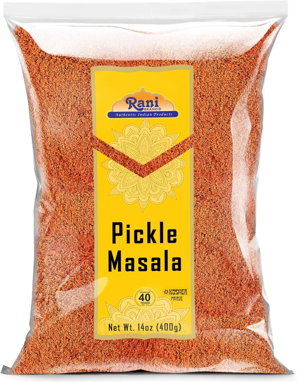 Rani Pickle (Achar) Masala Indian Spice Blend 14oz (400g) ~ All Natural | Vegan | Gluten Friendly | NON-GMO | No colors | Indian Origin