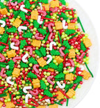 Christmas Sprinkles Mix for Baking & Cookie Decorating | 4.6 oz Red and Green Holiday Sprinkles with Xmas Trees, Candy Canes, Sugar Pearls | For Cakes, Cupcakes & Festive Desserts