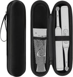 Linkidea Large Electric Toothbrush and Toothpaste Travel Case, Hard Shell Dual Powered Brushes Bag with Toothpaste Storage, Compatible with Oral-B, Spinbrush Pro, Philips Sonicare