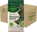 Bibigo Wasabi Flavor Seaweed Snack, Non GMO, Gluten Free, 0.35 Ounces (Pack Of 12)
