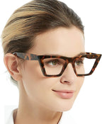 OCCI CHIARI Reading Glasses Women's Reader Cat Eye Eyeglasses 0 1.0 1.25 1.5 1.75 2.0 2.25 2.5 2.75 3.0 3.5 4.0 5.0 6.0 (Brown,250)