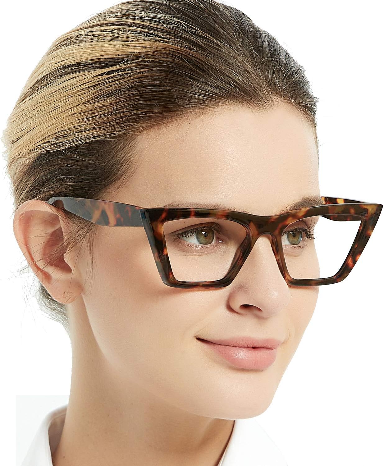 OCCI CHIARI Reading Glasses Women's Reader Cat Eye Eyeglasses 0 1.0 1.25 1.5 1.75 2.0 2.25 2.5 2.75 3.0 3.5 4.0 5.0 6.0 (Brown,250)