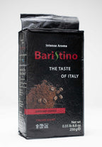 BARISTINO Ground Coffee - Intense Aroma - Italian Espresso Ground with Rich Crema & Smooth Chocolate Finish - Strong Gourmet Coffee .55 lb (8.8 oz 250g)