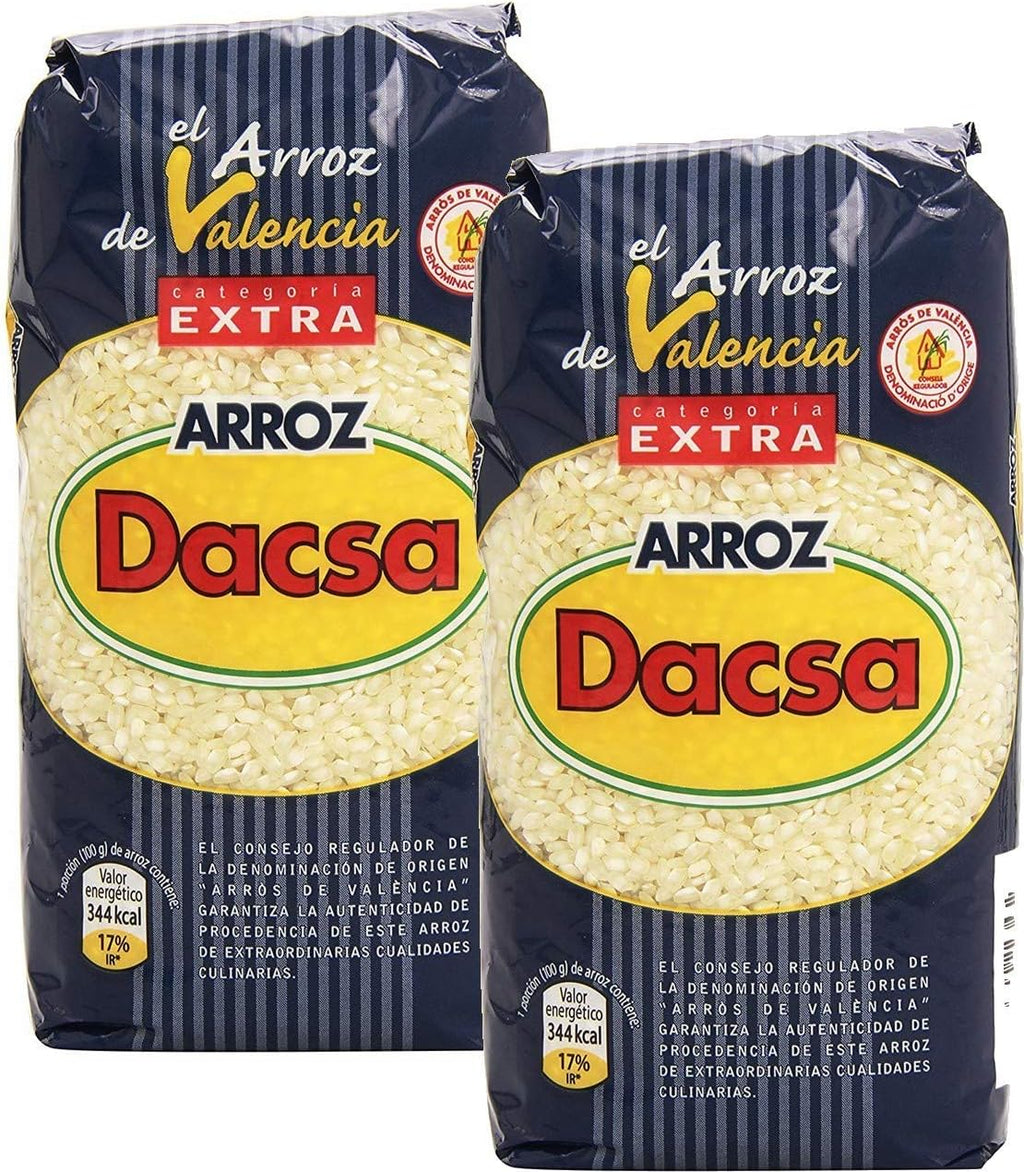 Arroz Rice Dacsa Round Rice D.O. Valencia - 2 bags of 2.2 LBs
