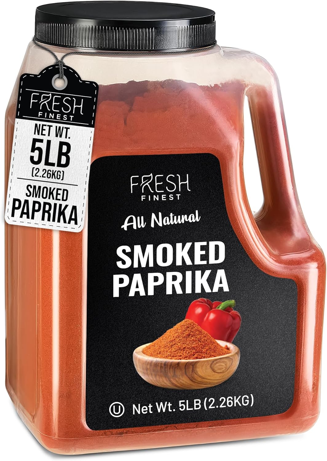 Fresh Finest Smoked Paprika Bulk 5 LB - Premium Ground Seasoning, Freshly Packed at the Source, Perfect for Stews, Meat Rubs, Sauces, and More - Ideal for Home & Commercial Cooking!