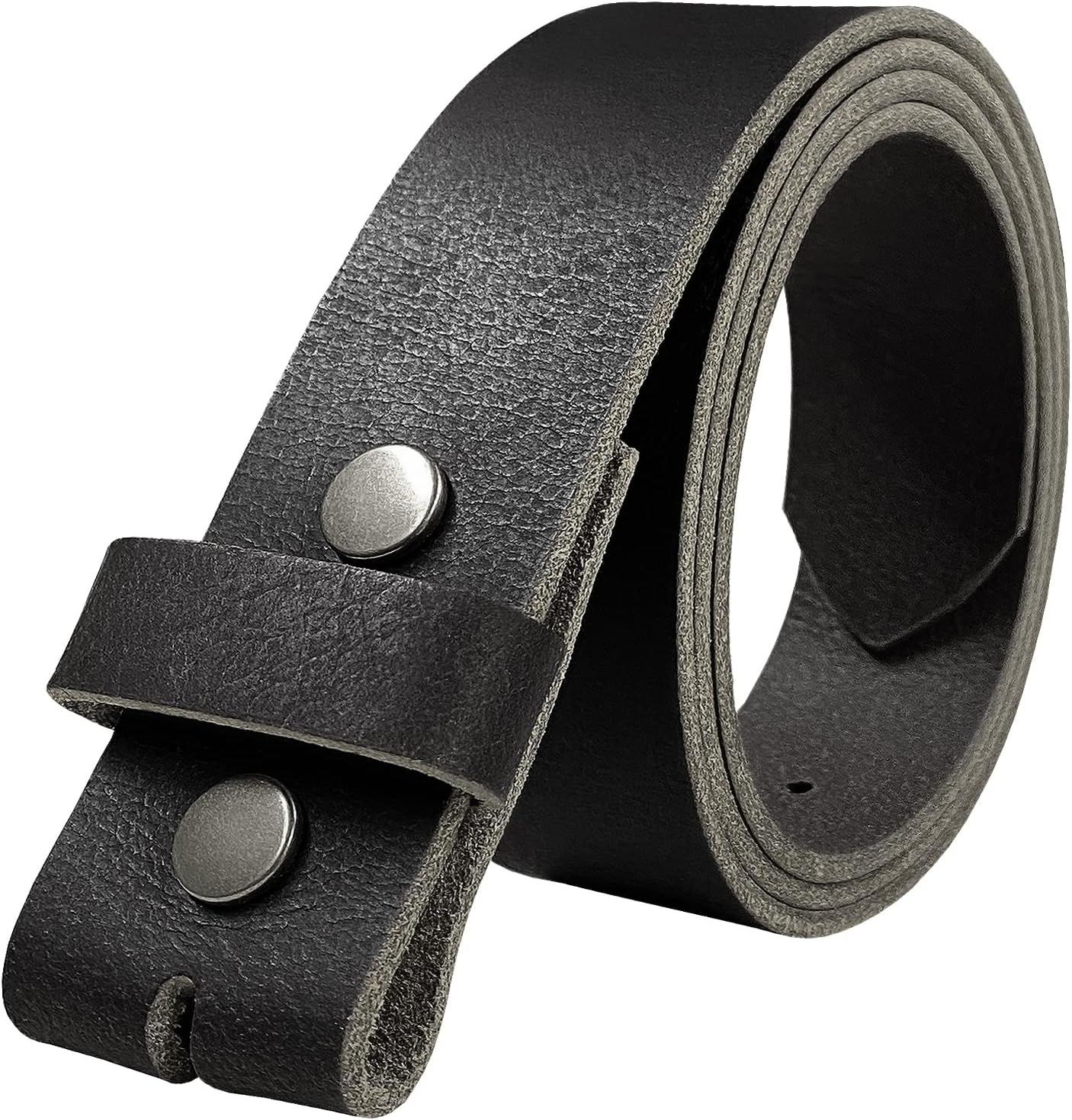 One Piece Full Grain Buffalo/Oil Tanned Leather Belt Strap or Belt, 1-1/2" (38mm) & 1-3/8"(35mm) Wide