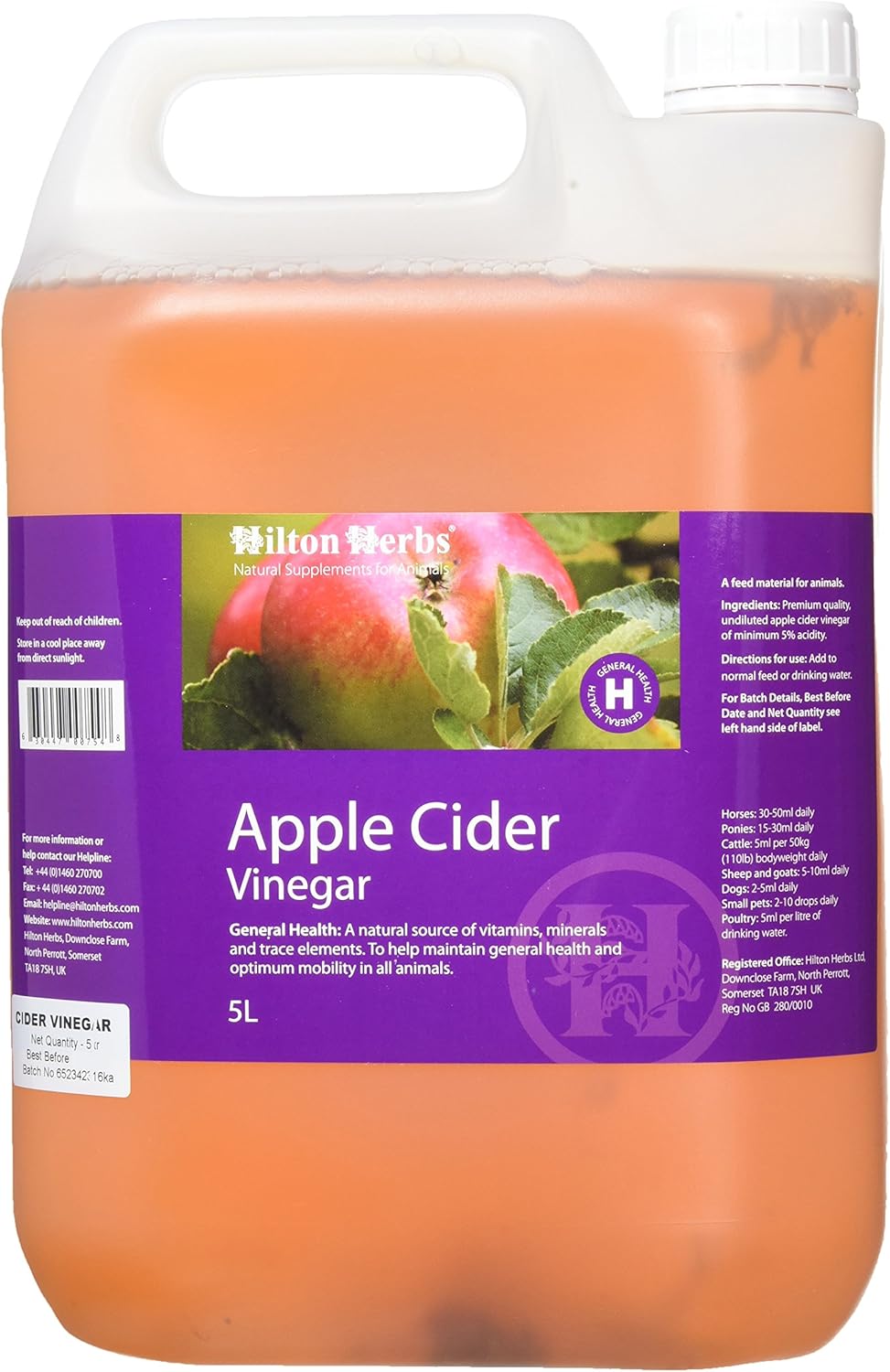 Hilton Herbs Apple Cider Vinegar 5L 169.07fl oz