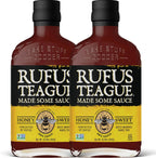 Rufus Teague Honey Sweet BBQ Sauce, 2 Pack Size, Premium Barbecue Sauces with Natural Ingredients, Award-Winning Bold Flavor, Gluten-Free, Non-GMO, 15.25 oz