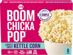 Angie's BOOMCHICKAPOP Lightly Sweet Kettle Corn Microwave Popcorn, (6) 3.29 oz. bags