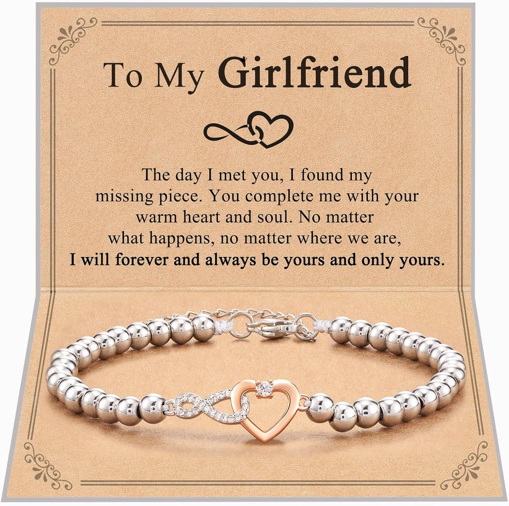 Shonyin Infinity Love Bracelet for Women Girls, Sister-in-law Bonus Daughter Girlfriend Daughter-in-law Great Grandma Bonus Mom