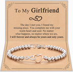 Shonyin Infinity Love Bracelet for Women Girls, Sister-in-law Bonus Daughter Girlfriend Daughter-in-law Great Grandma Bonus Mom