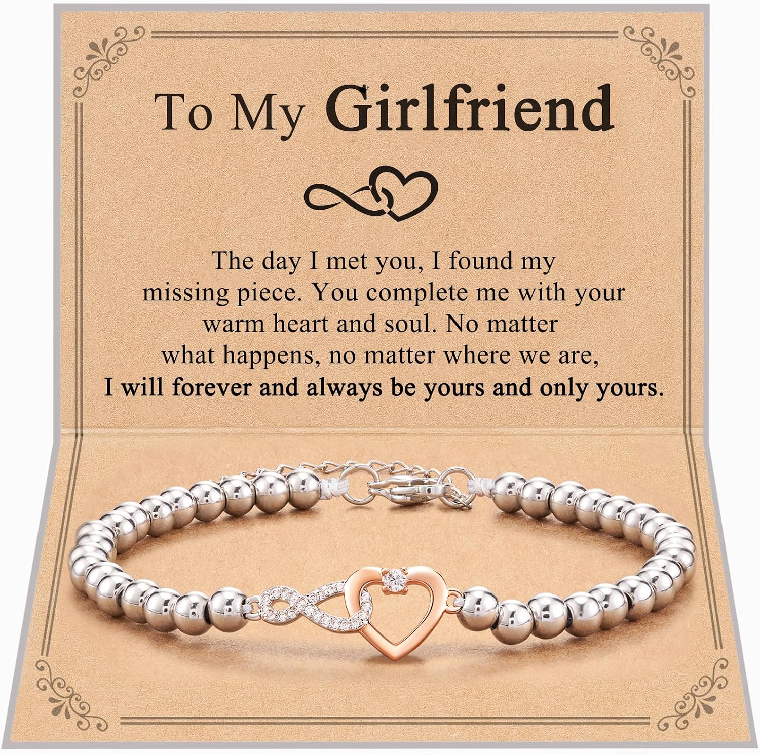 Shonyin Infinity Love Bracelet for Women Girls, Sister-in-law Bonus Daughter Girlfriend Daughter-in-law Great Grandma Bonus Mom