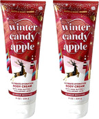 Bath & Body Works Ultimate Hydration Body Cream (Winter Candy Apple), 8.00 Ounce (Pack of 2)