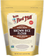 Bob's Red Mill Brown Rice Flour, 24oz (Pack of 1) - Non GMO, Whole Grain, Vegan, Kosher