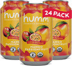 Humm Kombucha Mango Passionfruit, Organic, Vegan & GMO Free (24 Pack)