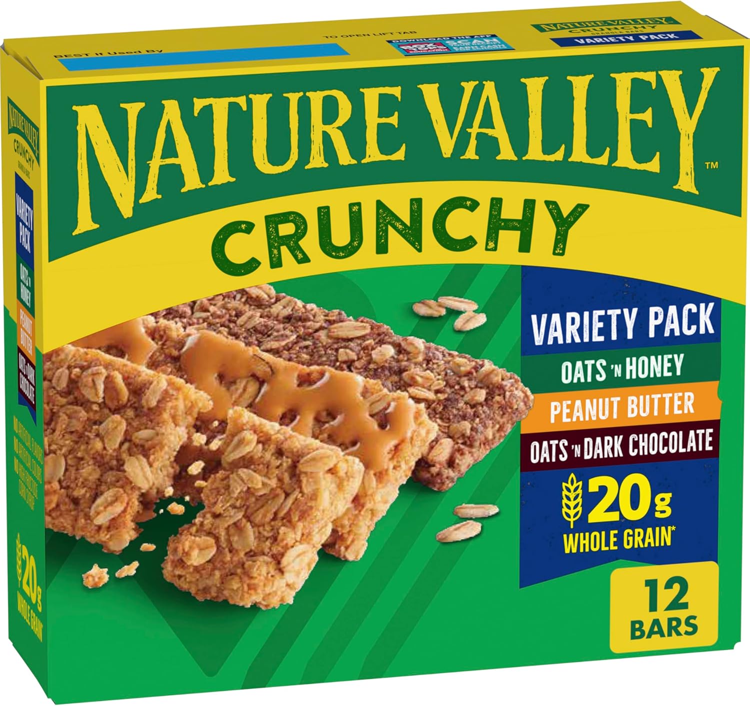 Nature Valley Crunchy Granola Bars, Variety Pack, 12 Ct, 8.94 oz (6 Pouches)