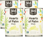 365 by Whole Foods Market, Whole Hearts Of Palm, 14.1 Ounce (Pack of 4)