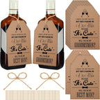 10 Pcs Groomsman Proposal Card Label Set Groomsman Gift and Bridesmaid Gift 6" x 4" Proposal Box Hang Tag Bottle Label for Wedding Supplies (She Makes Me Do This)