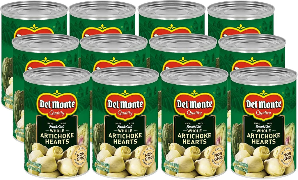 Del Monte® Whole Artichoke Hearts 14 oz. Can, 12 Pack