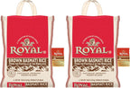 Royal - Authentic Basmati Brown Rice Whole Grain,Naturally Gluten Free and Vegan - 10 Pounds,(Pack of 2)