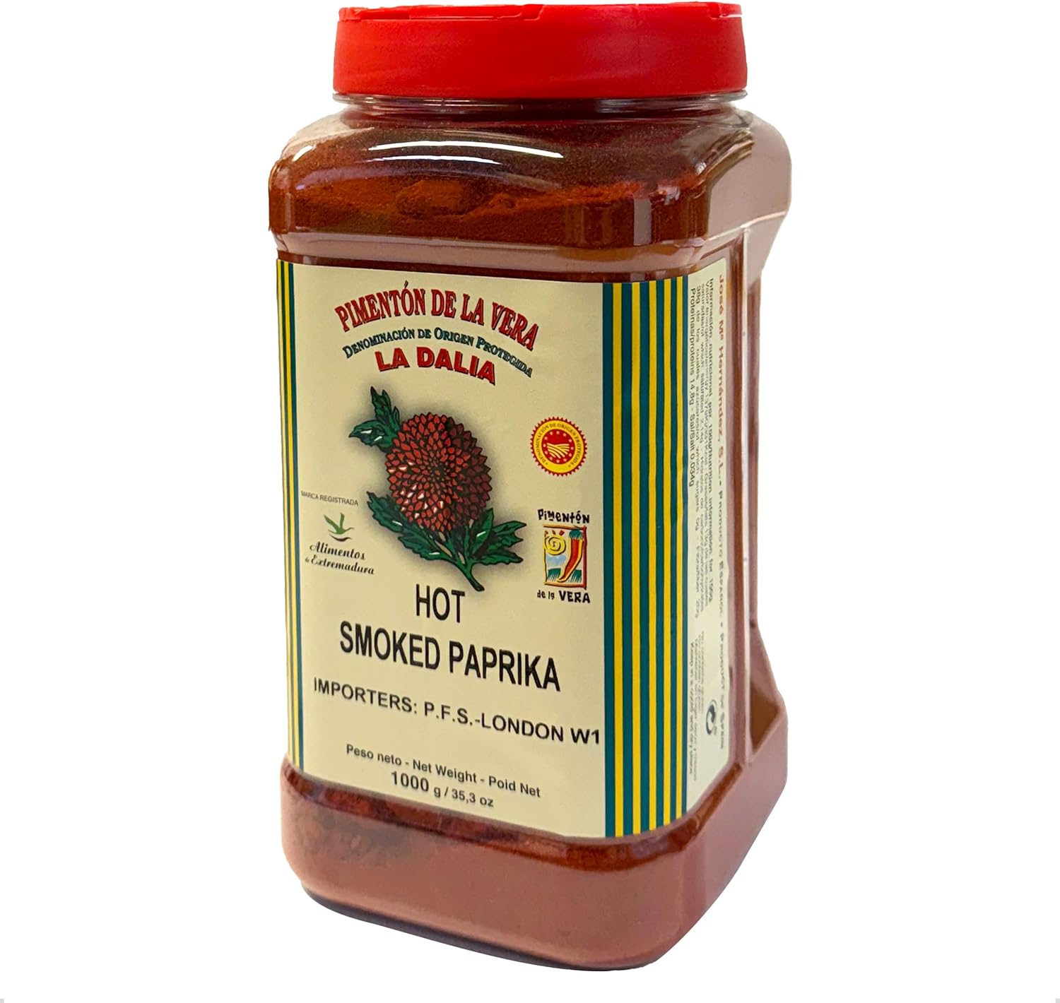 Pimenton de la Vera Picante DOP (Hot Smoked Paprika) Food Service Size