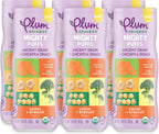 Plum Organics Mighty Puffs Ancient Grain + Chickpea Snack, Carrot + Broccoli Flavor, Baby Crawlers, Kosher, USDA Certified Organic, Non-GMO, 1.85 Ounce (Pack of 6)