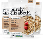 purely elizabeth Superfood Oats, Original, Amaranth, Quinoa Flakes, Flax Seeds, Chia Seeds,Gluten-Free, Non-GMO, 10oz (3 Ct.)