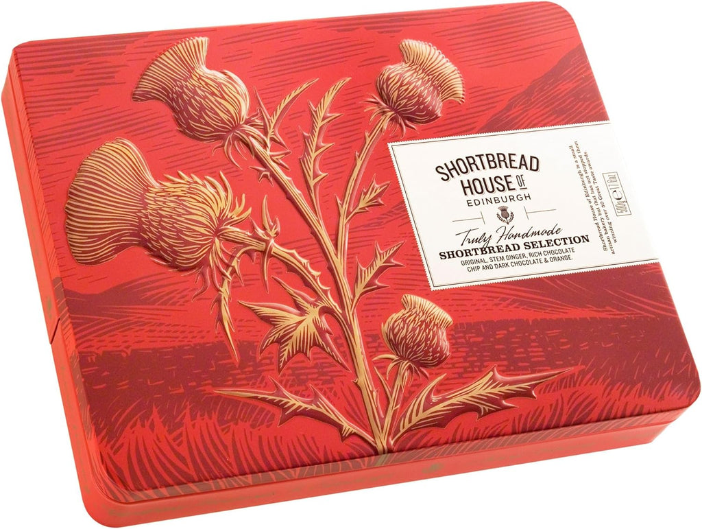 Shortbread House of Edinburgh Truly Handmade Shortbread Fingers, 17.6oz Selection Tin (Pack of 1)