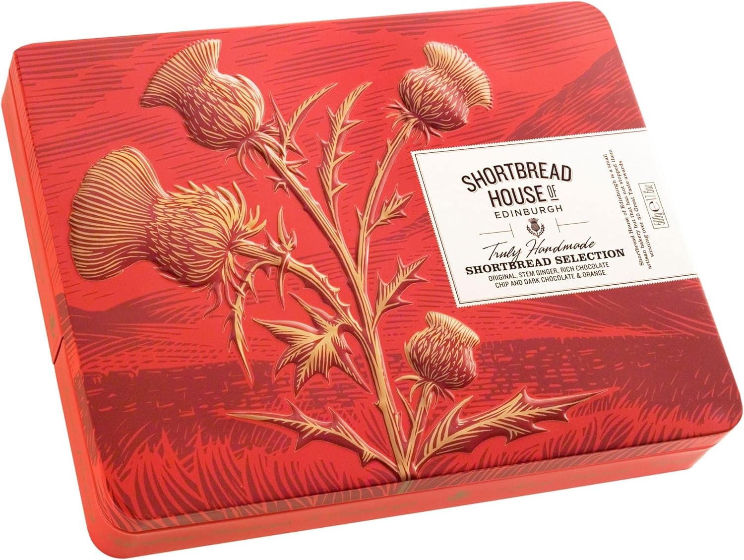 Shortbread House of Edinburgh Truly Handmade Shortbread Fingers, 17.6oz Selection Tin (Pack of 1)