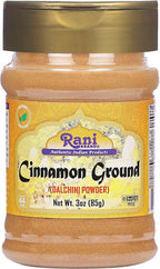 Rani Cinnamon Powder (Ground) Spice 3oz (85g) PET Jar ~ All Natural | Salt-Free | Vegan | No Colors | Gluten Friendly | NON-GMO | Kosher