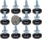 Furniture Leg levelers for Wood,Apply to Bed/Cupboard/Sofa/Desk/Table and Chair for Furniture Wood Feet Adjustment,5/16 in Bolt, 1.5 in Base Diameter (12pcs)