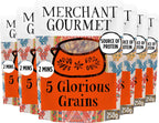 Merchant Gourmet Simply Cooked Glorious Grains with Red Rice & Quinoa - Microwave Rice Mix - Source of Fiber, Low Fat & Vegan - Pack of 6 x 250g Ready-to-eat Pouches