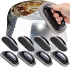 Magic Carborundum Sponge - 8pcs Pot Cleaner for Bottom of Pans,Emery Pot Scrubbers,Carborundum Sponge,Magic Sponge Brush with Handle