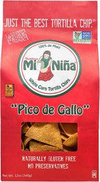 Mi Nina Tortilla Chips Pico de Gallo | Pack of 3 12 oz. bags