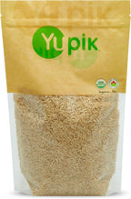 Yupik Organic Brown Rice, Long Grains, 2.2 lb (35.2 oz), Non-GMO, Vegan, Gluten-Free, Kosher, Salt-Free, Source of Fiber & Iron, Easy Preparation, Ideal for Recipes, Side Dishes, Salads & More