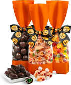 Fames Chocolates Happy Halloween Ultimate Halloween Chocolate, Orange Nougat Candy and Sour Jellies - 3pcs set