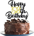 58th Happy birthday cake topper happy cake decoration 58th birthday party decoration gift plugin (58)