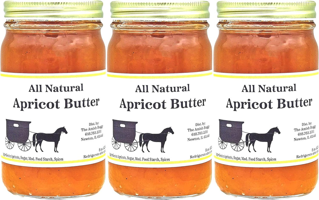 Flavored Butters Apricot - 8 Oz Jar - Qty 3 Jars