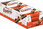 Kinder Bueno Milk Chocolate and Hazelnut Cream, 8 Pack, 4 Individually Wrapped Chocolate Bars, 3 oz Each